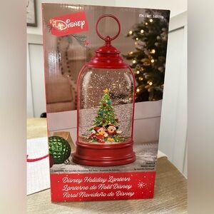 Disney Holiday Lantern Mickey Minnie Mouse Snow Globe 2023 Christmas Decor